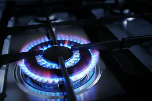 A gas stove