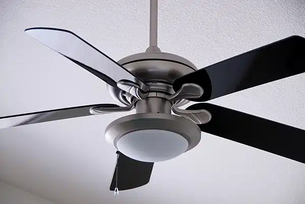 A ceiling fan.