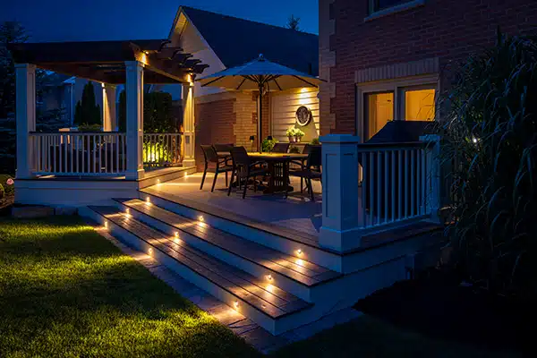Residential exterior lighting.